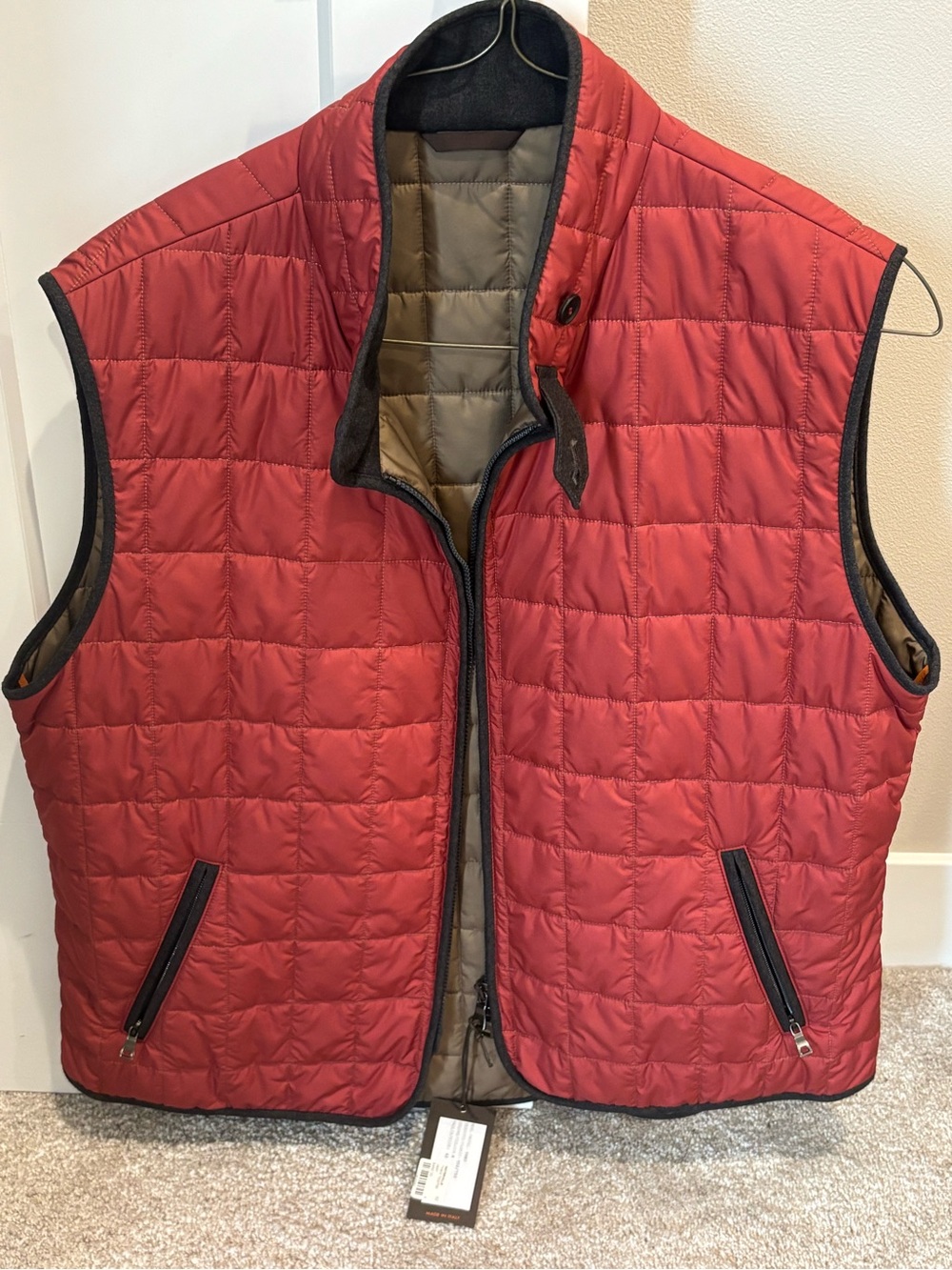 NWT! Authentic Waterville Quilted Vest - Size 62 (XXL)